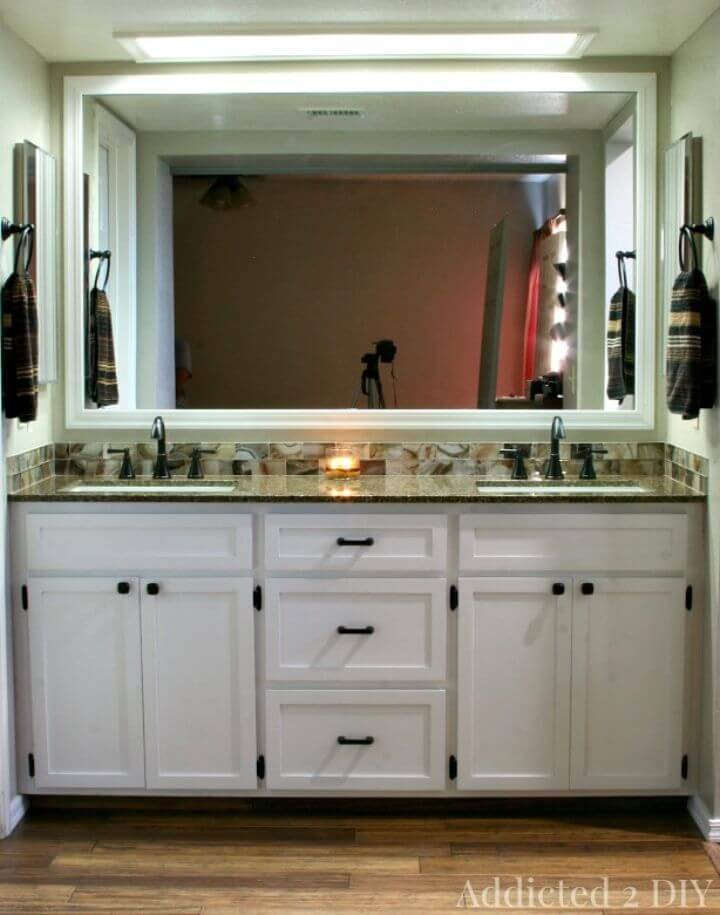 Adorable DIY Double Bathroom Vanity