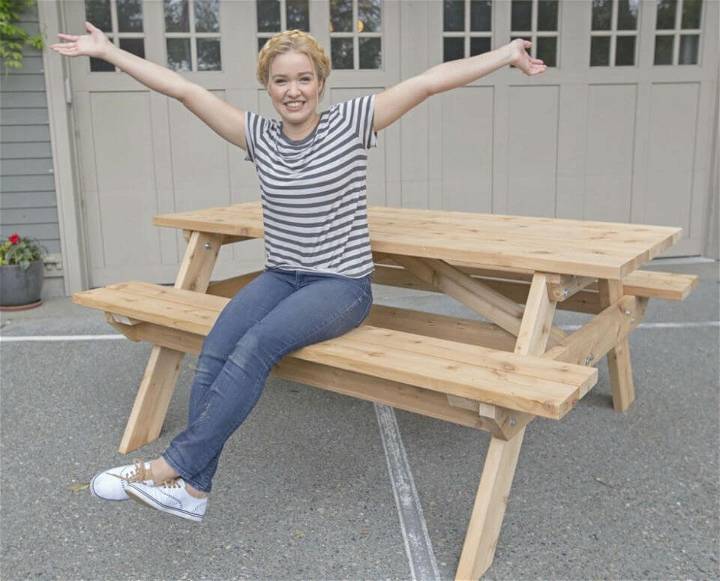 How to Build a Wooden Picnic Table - Step by Step