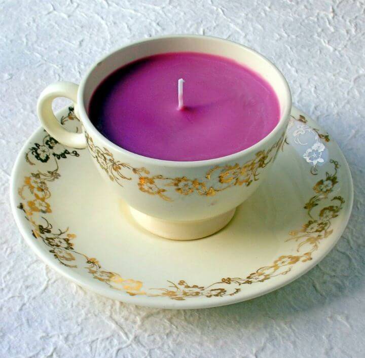 How to Make Teacup Candles