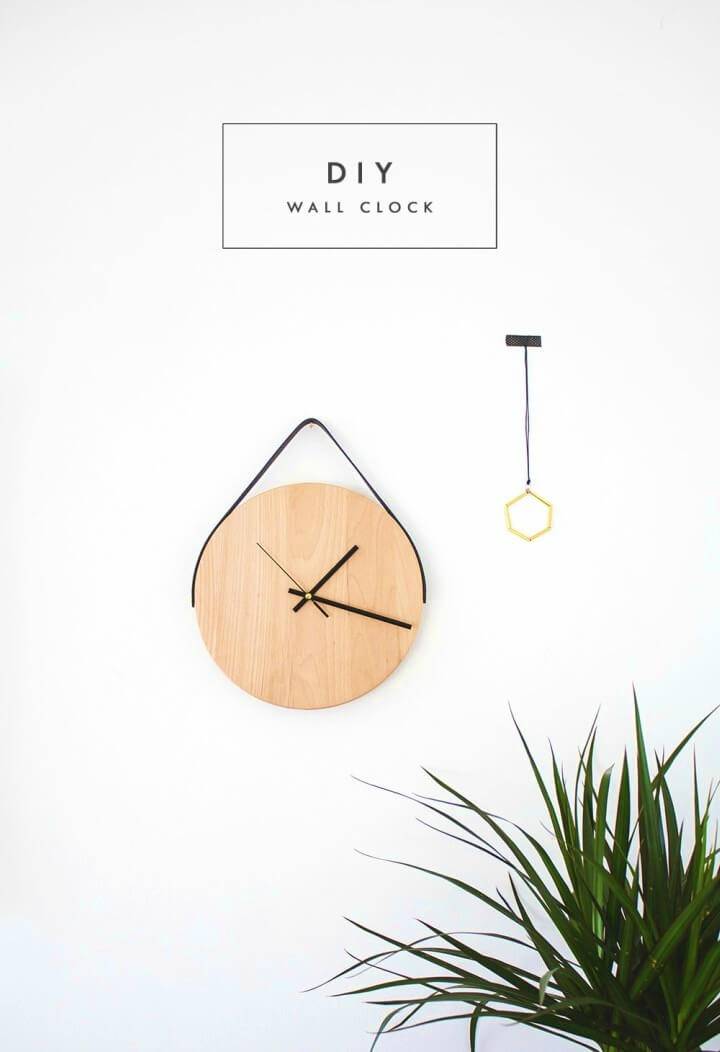Affordable DIY Round Wooden Clock