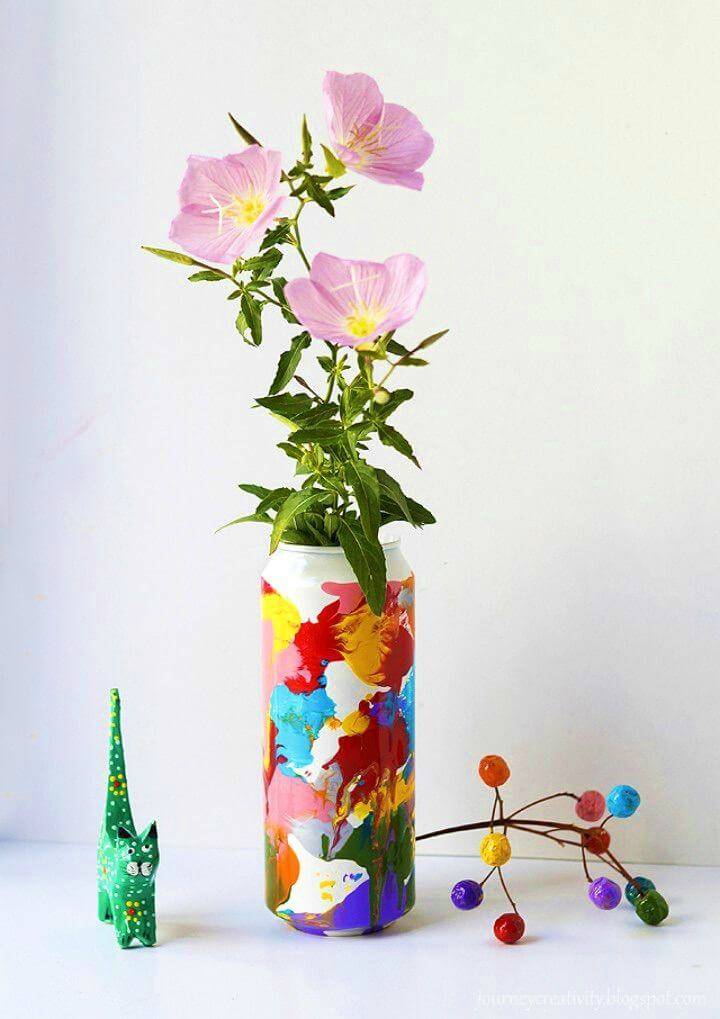 Awesome DIY Aluminium Can Vase