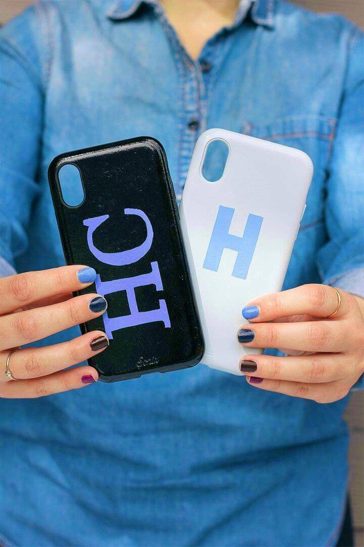 Awesome DIY Monogrammed Phone Case