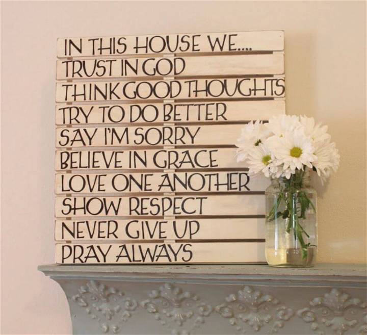 Awesome DIY Pallet Wall Art Sign