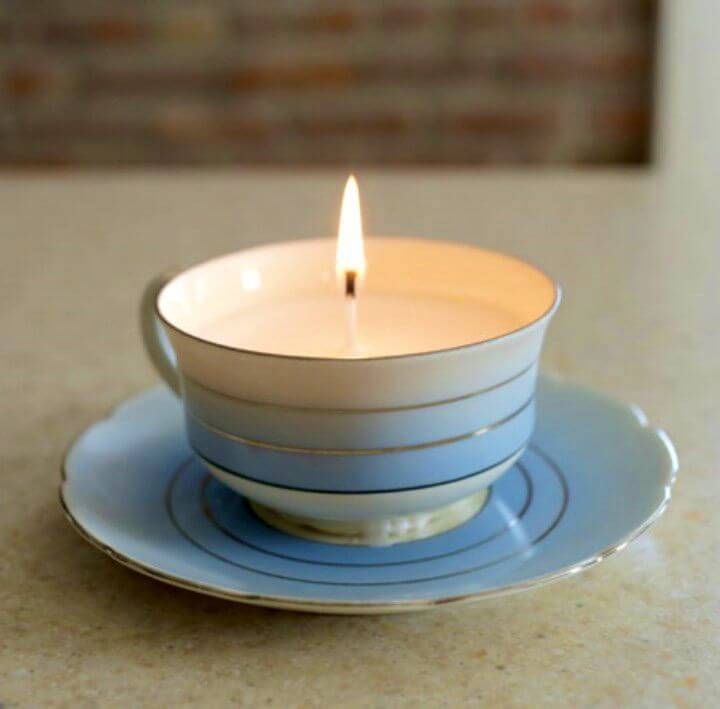Do It Yourself Teacup Candles