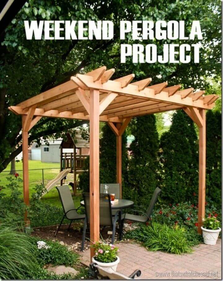 Awesome DIY Weekend Pergola