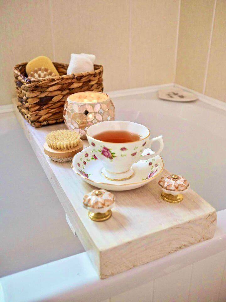 Bath Caddy from Recycled Wood
