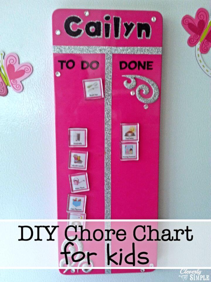 Beautiful DIY Chore Chart for Kids