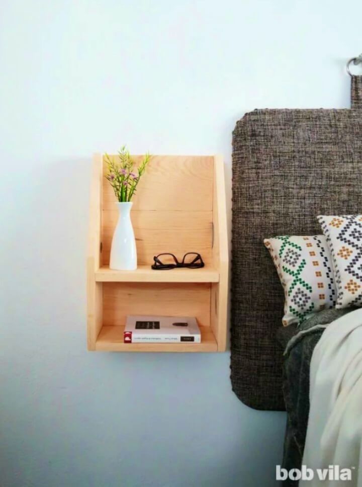 Floating Wooden Nightstand Ideas