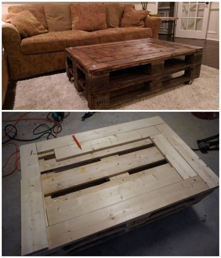 38 Adorable Pallet Coffee Table Plans & Ideas ⋆ DIY Crafts