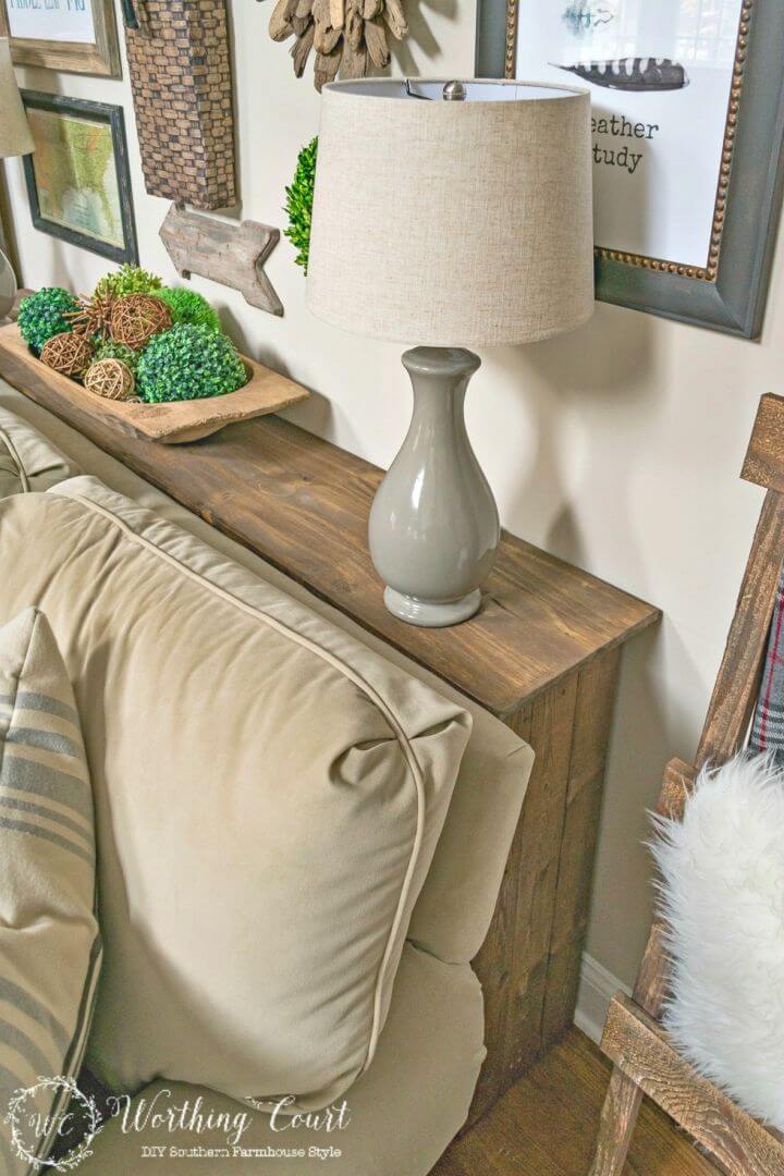 Build a Rustic Sofa Table