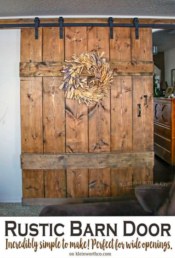 Build a Wide Rustic Barn Door