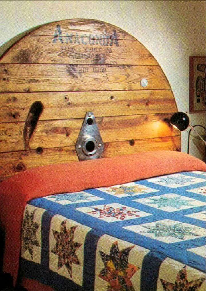 Build a Wooden Cable Spool Headboard