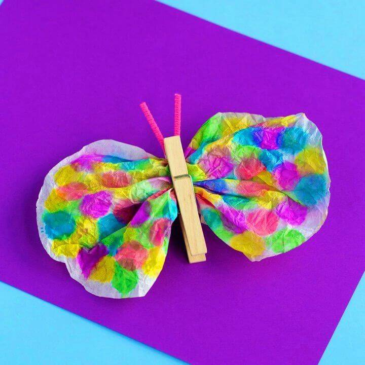 Classic DIY Coffee Filter Butterfly Craft