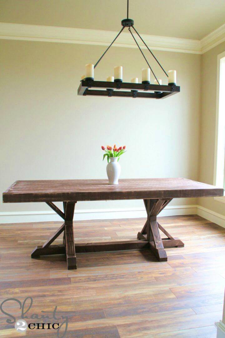 50 Diy Dining Table Plans To Build For, Homemade Dining Room Table Plans Free
