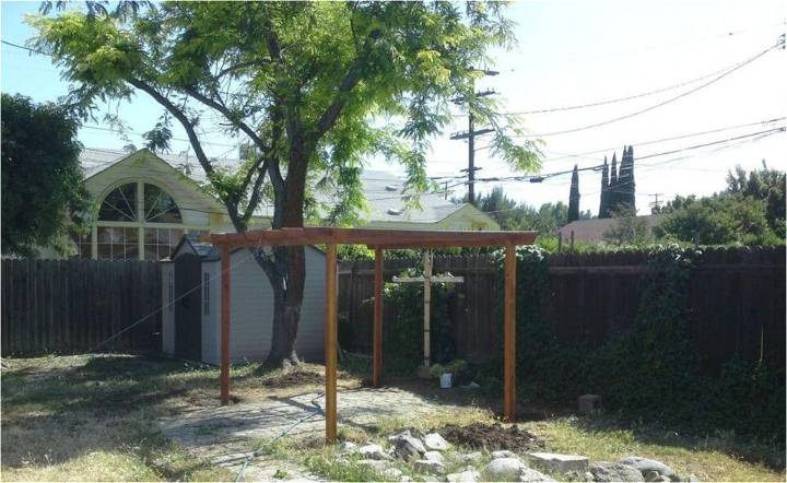 DIY 8x10 Feet Pergola For Your Backyard