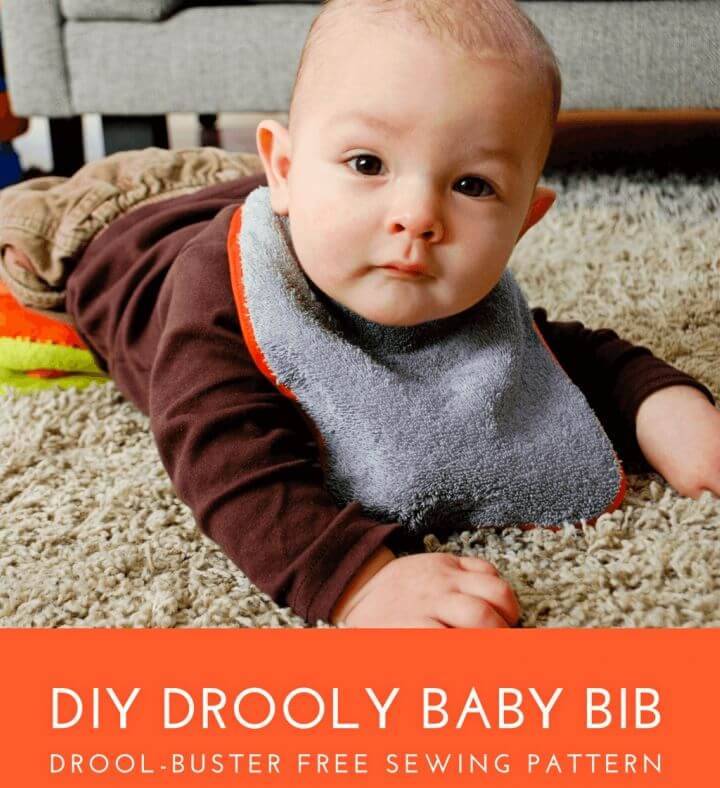 DIY Baby Bib for Drooly Babies