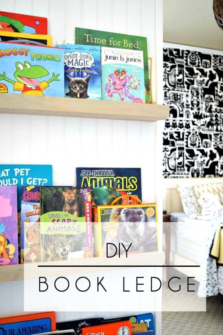DIY Book Ledge for Kids Room