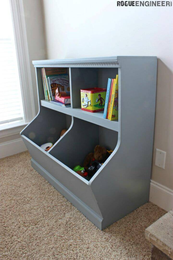 DIY Bookcase With Toy Storage