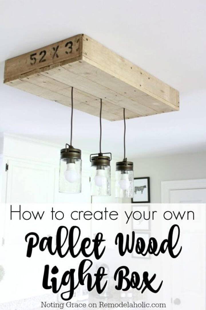 DIY Chip and Joanna Inspired Pallet Wood Light Box