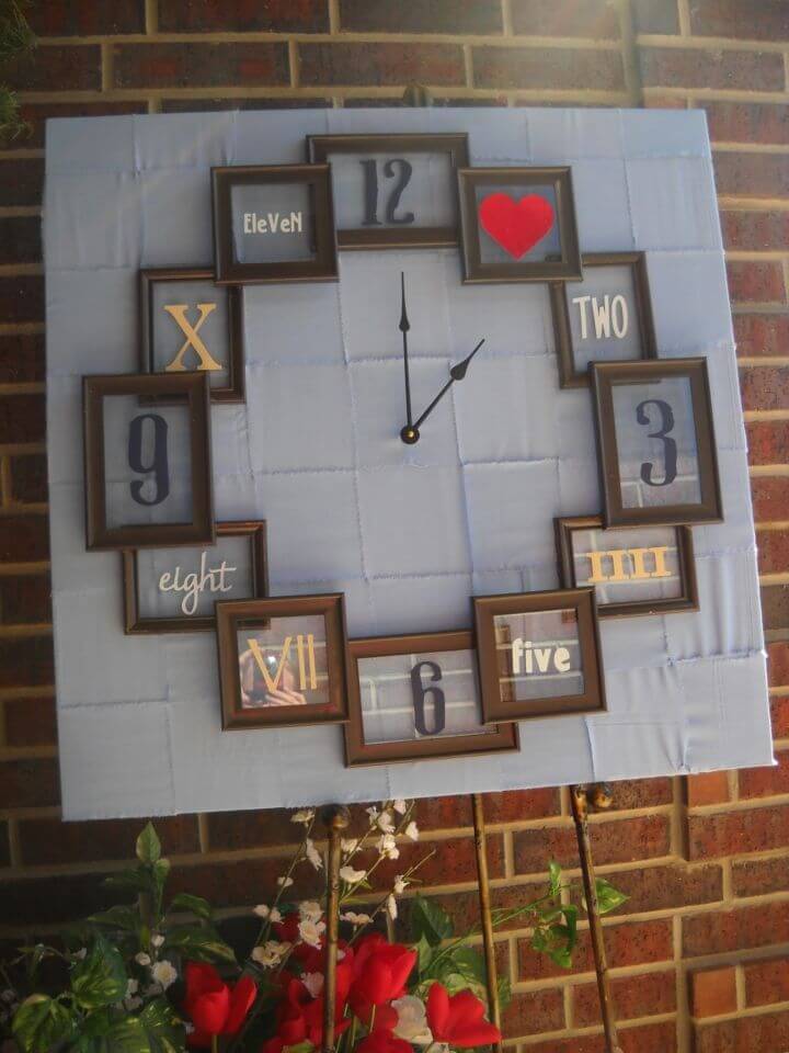 DIY Clock Idea Telling You Time with A Dash of Prettiness
