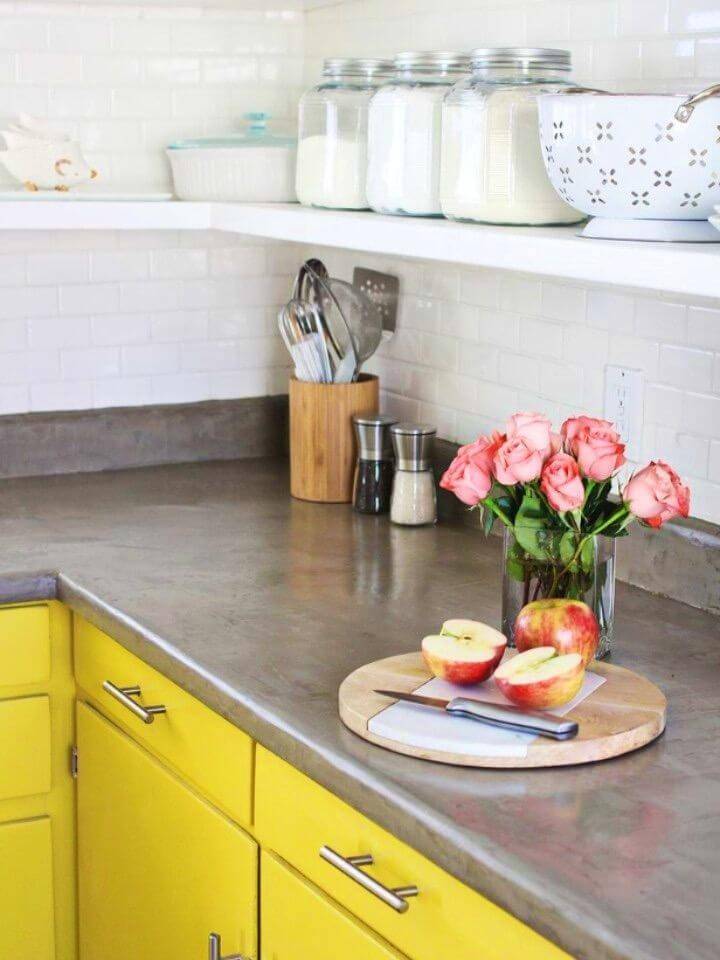 DIY Concrete Countertop for Your Kitchen