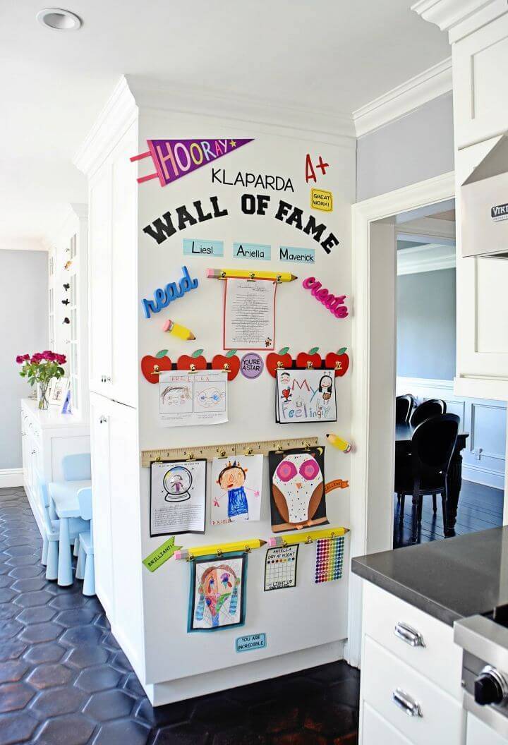 Unique Display for Your Kids Artwork