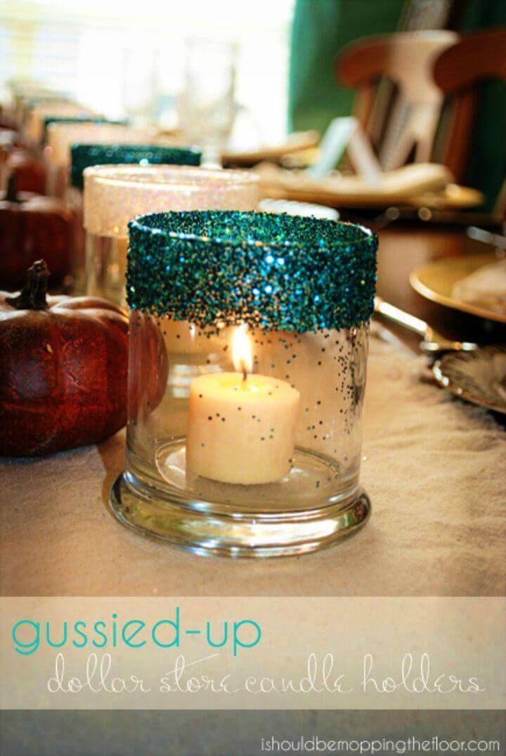 DIY Dollar Store Candle Holders