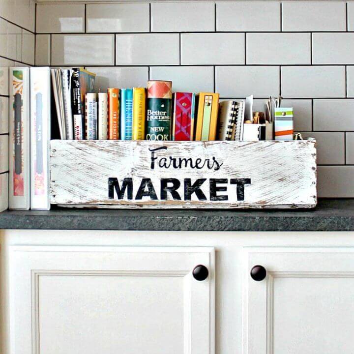 DIY Farmers Market Box for Cookbooks