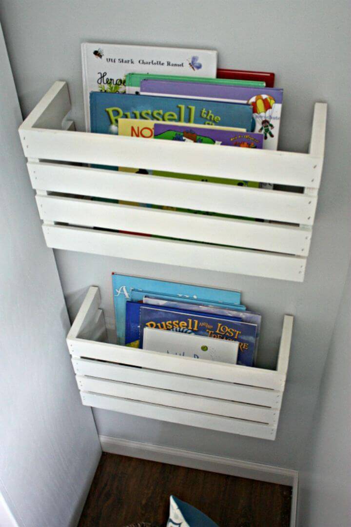 DIY Great Crate Book Storage 1