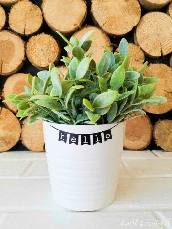 Create a Hello Planter for Spring