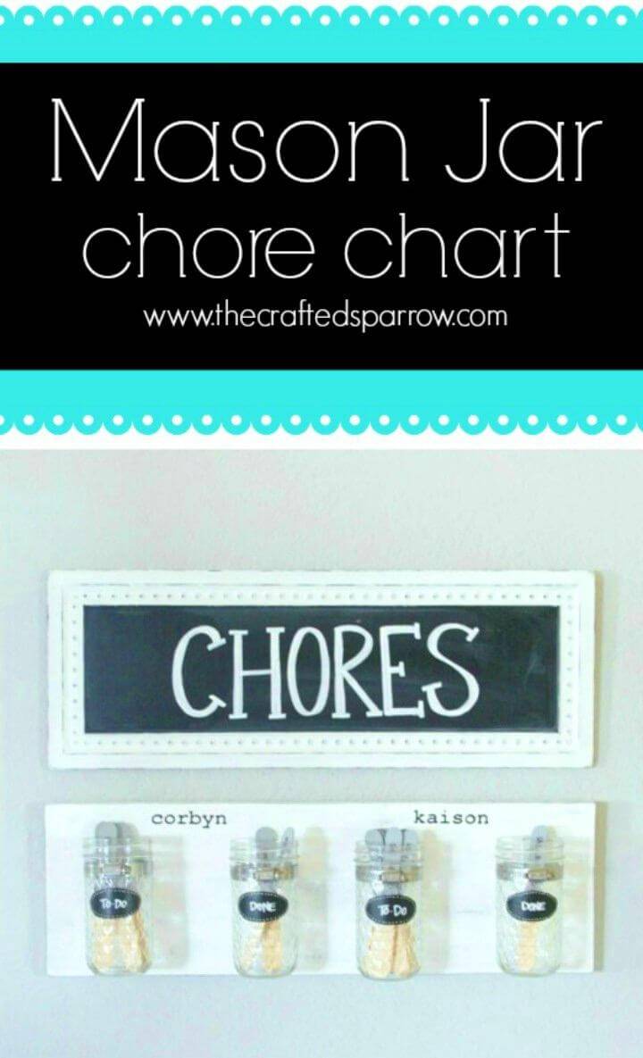 DIY Mason Jar Chore Chart