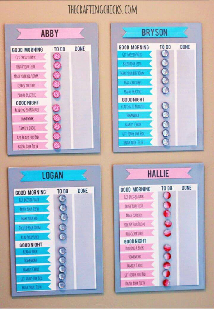 DIY Morning Motivation Solution Using Chore Charts