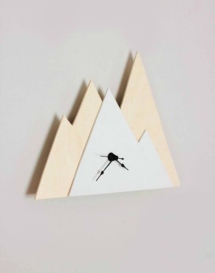 DIY Mountain Shaped Clock