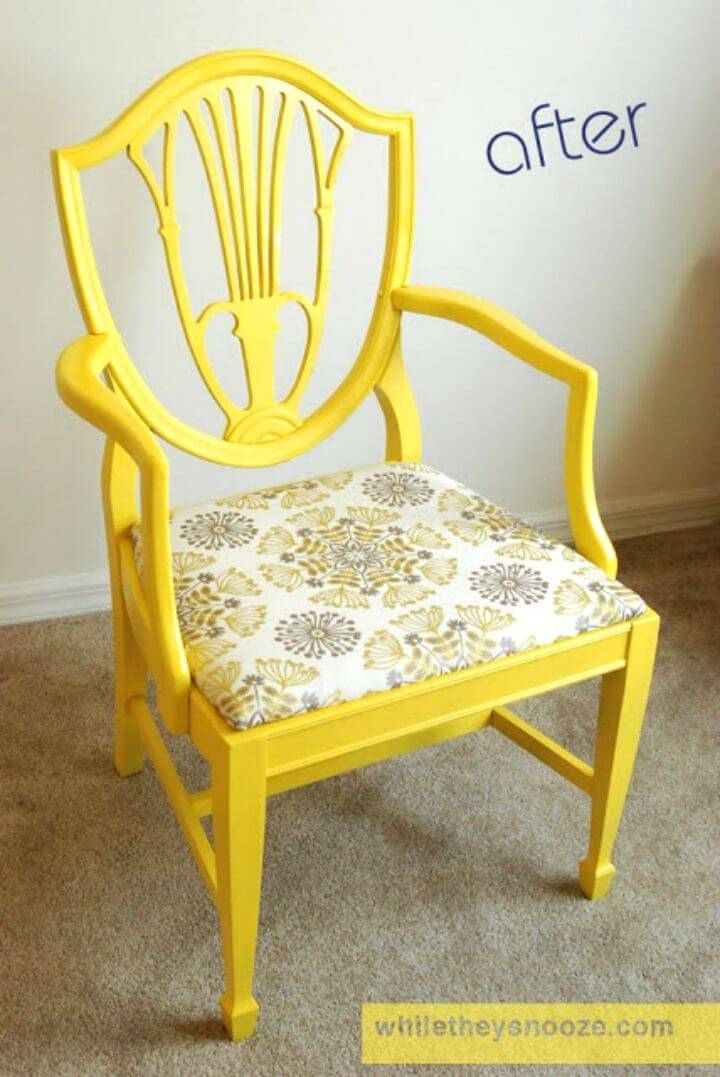 DIY Old Chair Into a Side Chair
