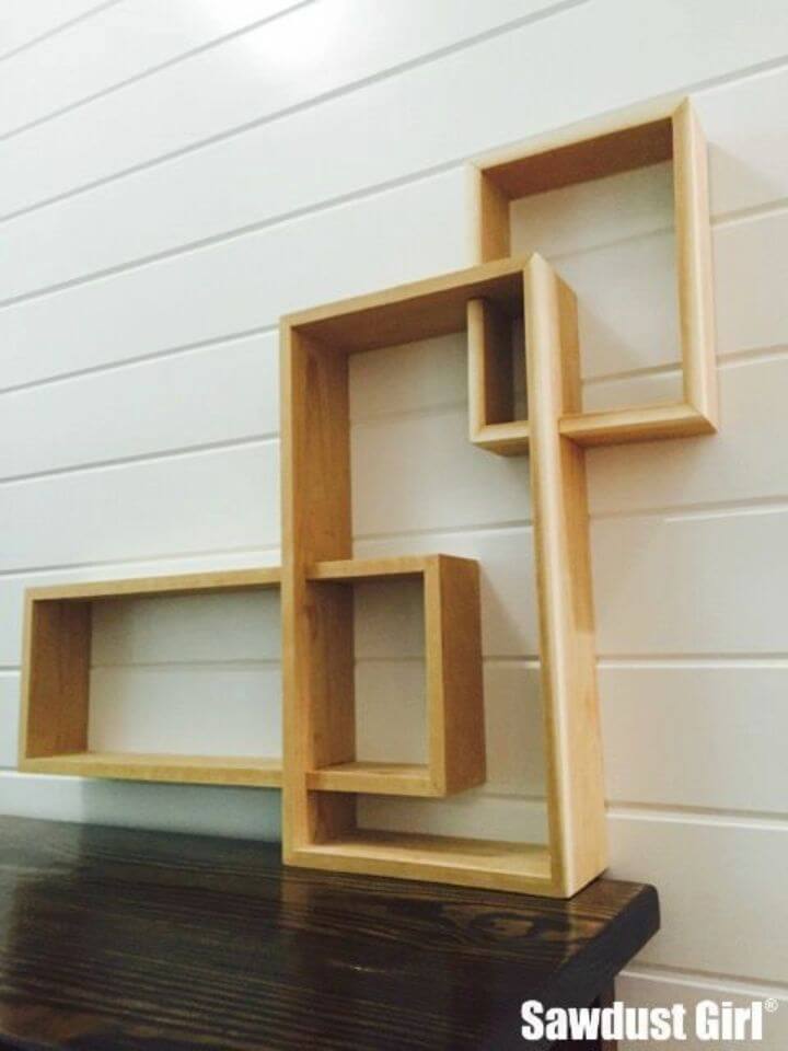 DIY One Board Three Tier Shelf