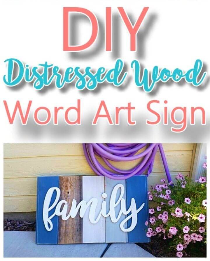 DIY Pallet FAMILY Word Sign