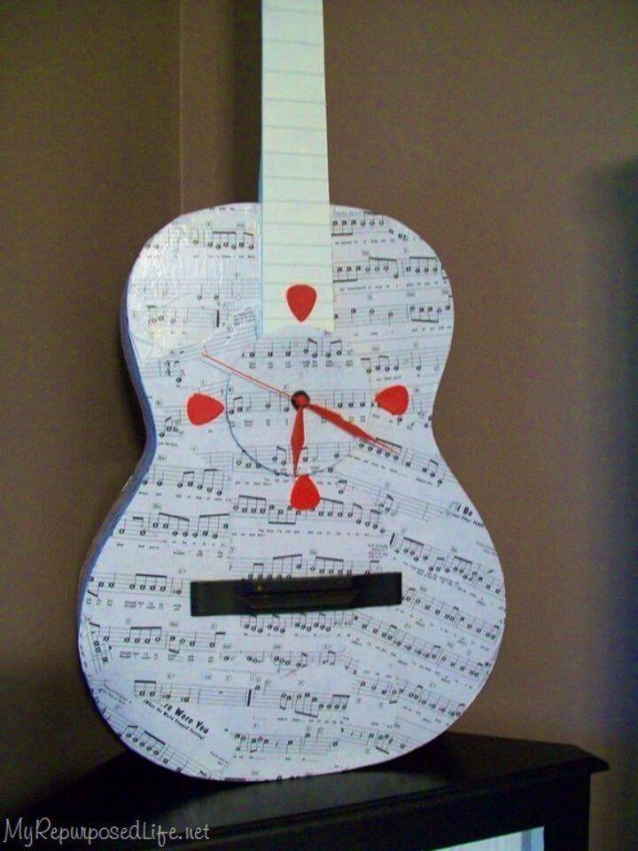 DIY Re purposed Guitar Clock