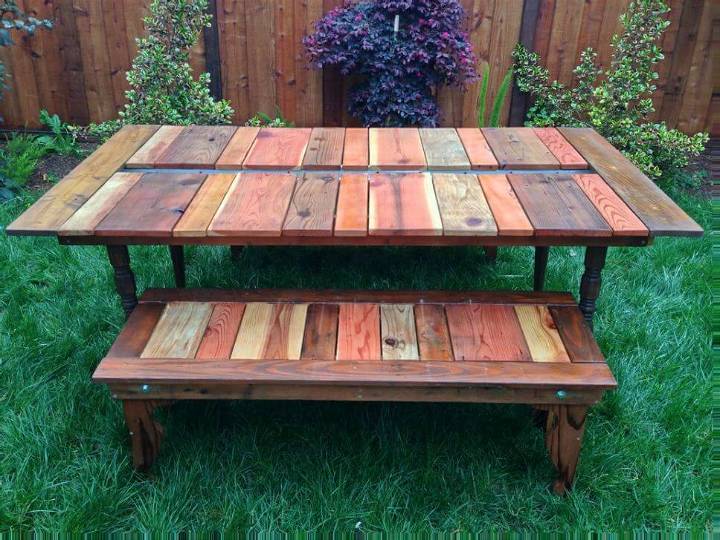 Reclaimed Wood Flat-Pack Picnic Table