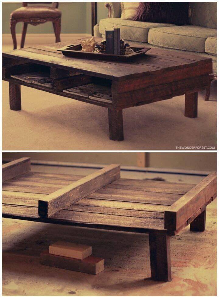 38 Adorable Pallet Coffee Table Plans, Pallet Coffee Table Measurements