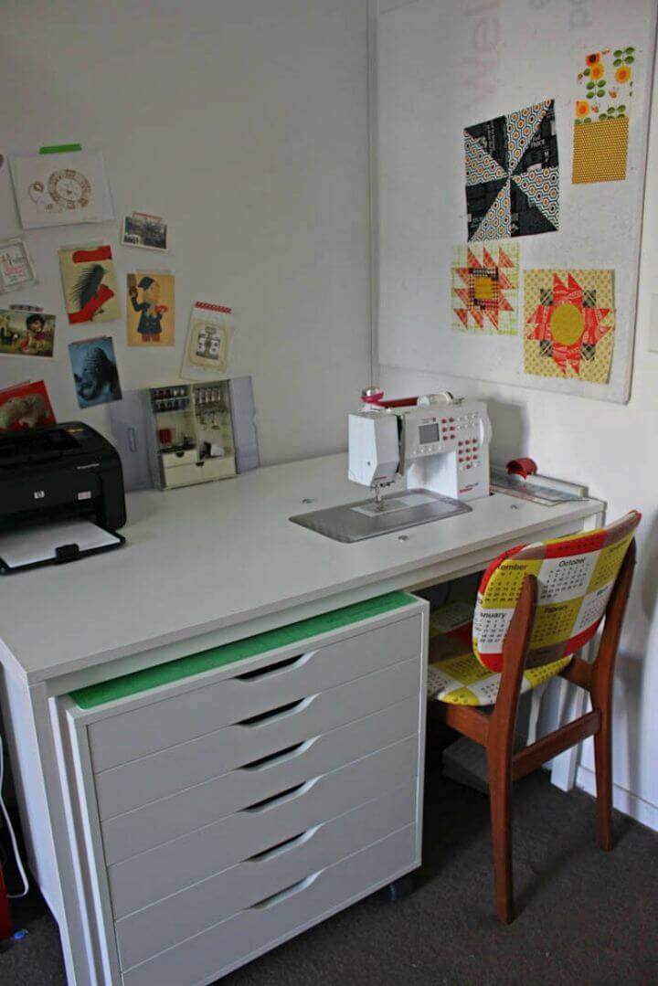  Free Wooden Sewing Desk Plan