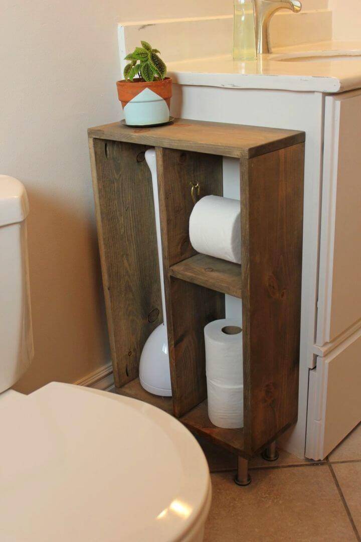 DIY Side Vanity Storage Unit