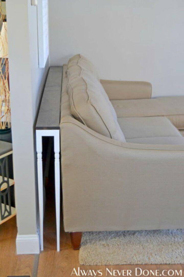 DIY Sofa Table Under 25