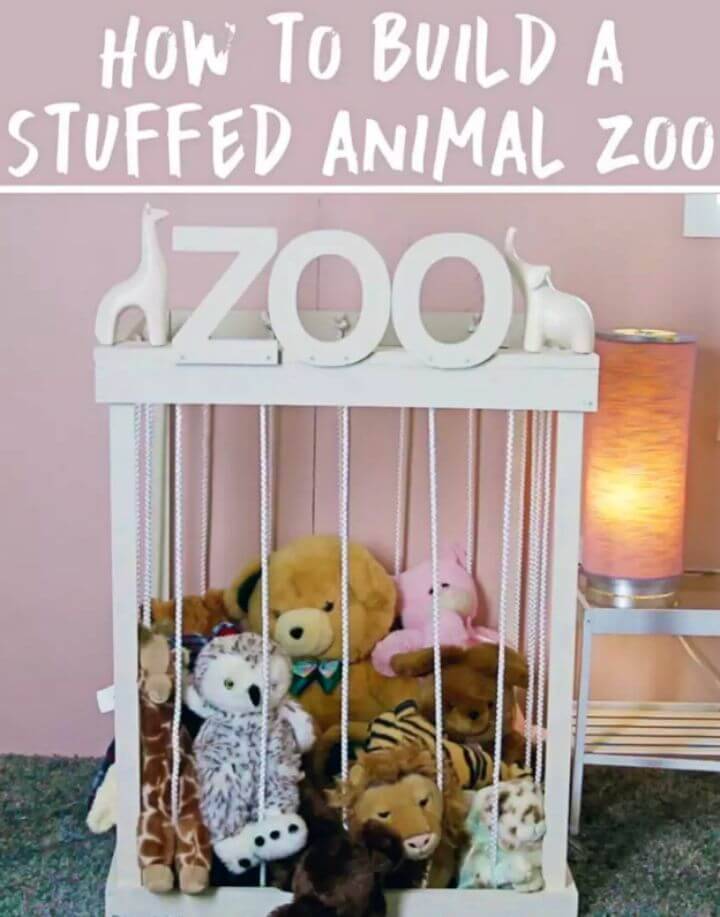 DIY Stuffed Animal Zoo Storage