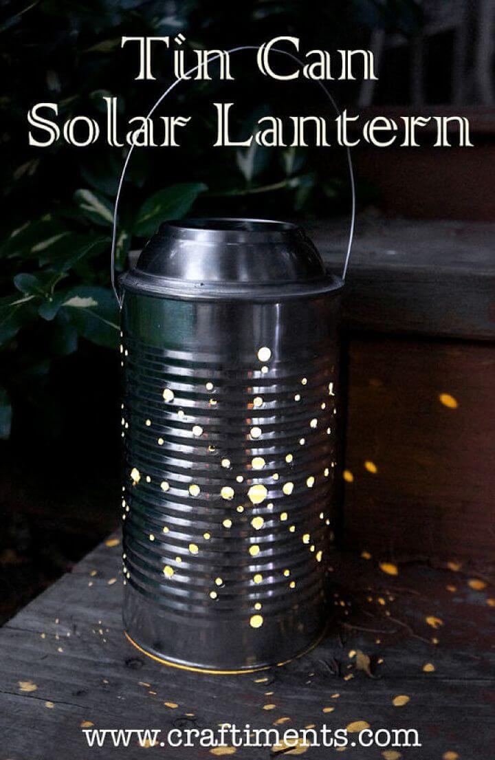 DIY Tin Can Solar Lantern Tutorial