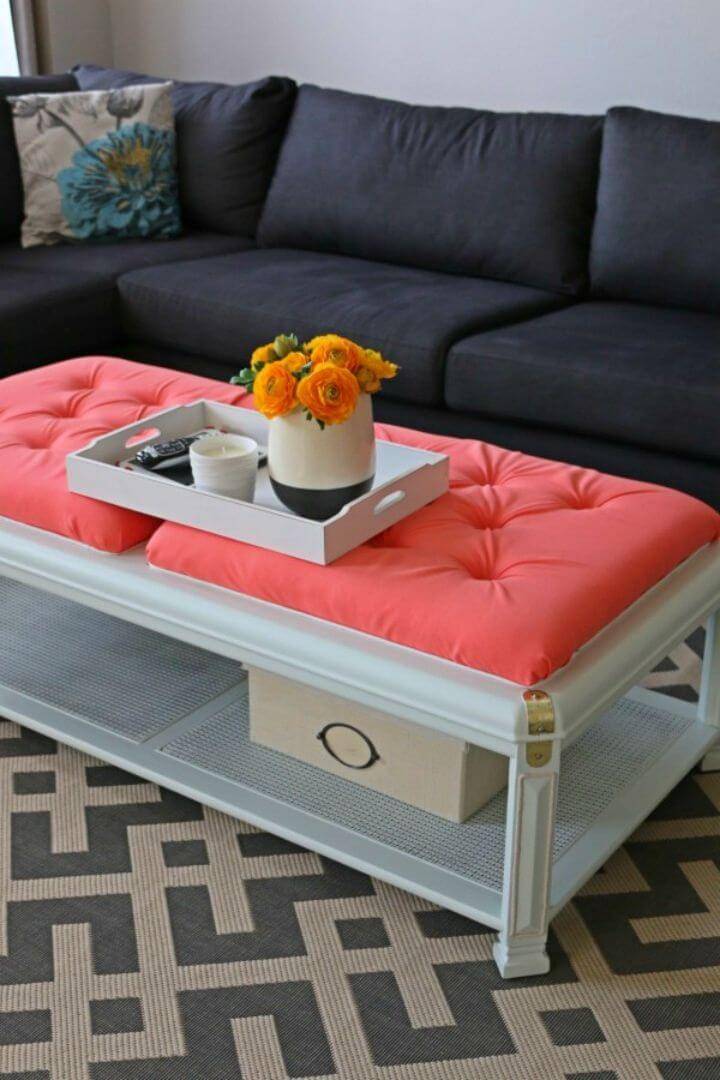 DIY Upholster a Coffee Table