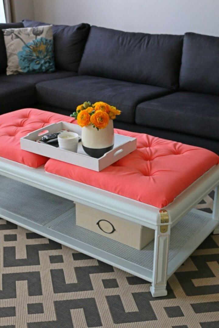 DIY Upholster a Coffee Table