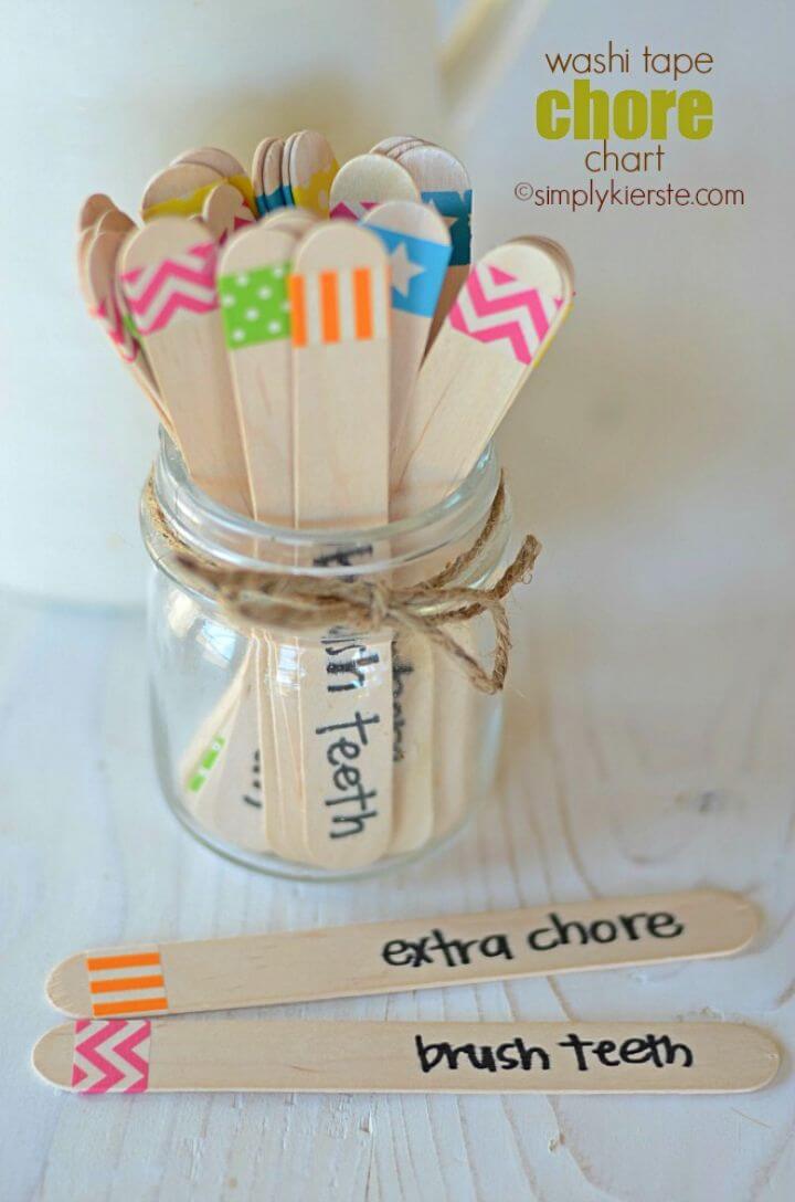 DIY Washi Tape Chore Chart