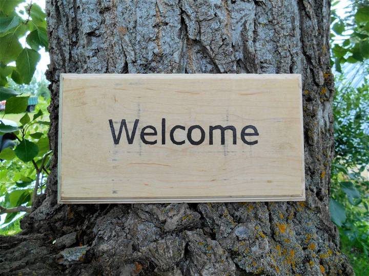 Make Your Own Welcome Sign