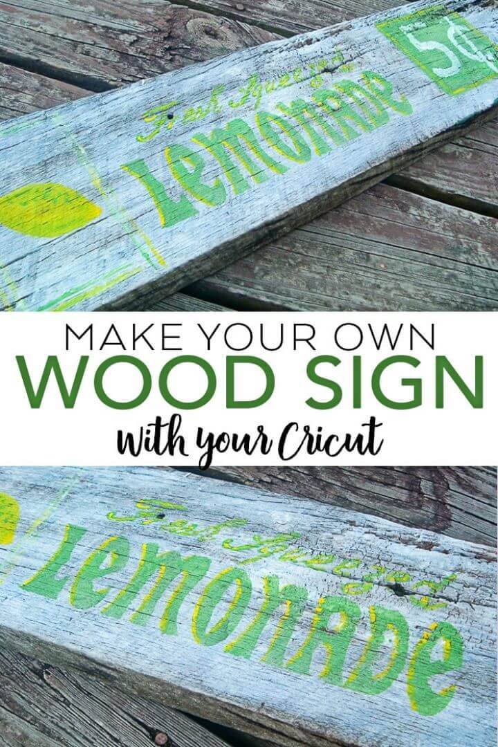 DIY Wood Sign With Your Cricut
