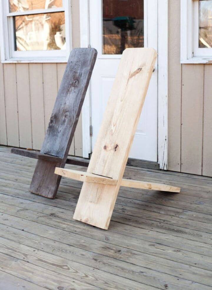 DIY Wooden Chair from One Board for 8